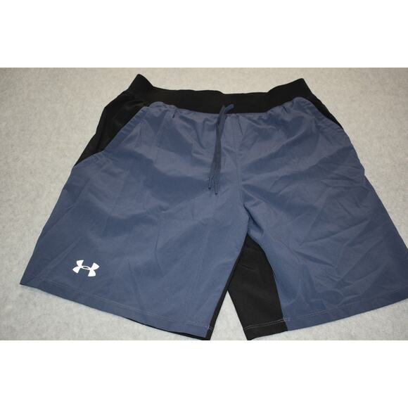 Under Armour Lined Gym Shorts Mens Size Large Speed Pocket Performance Workout - Picture 1 of 6
